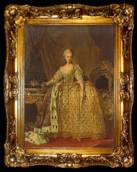 framed  CRANACH, Lucas the Younger Portrait of Sophia Magdalena of Denmark, ta009-2